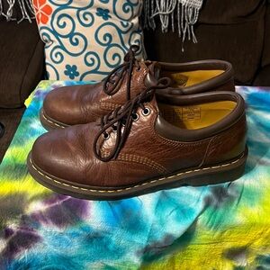 Dr. Martens Dark Brown Leather Men's Oxfords